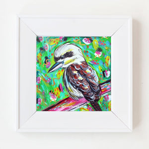 Boho Green Kookaburra Print