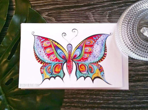 Zen Butterfly Greeting Card