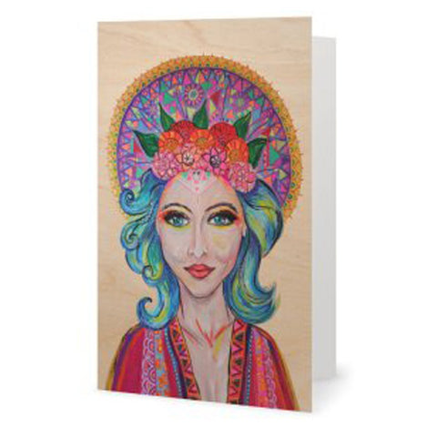 Boho Goddess Greeting Card