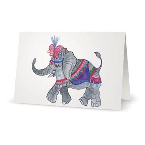 Boho Elephant Greeting Card