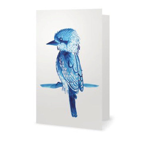 Kookaburra Blue Greeting Card